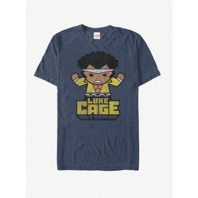 Marvel Kawaii Luke Cage Unisex T-Shirt - BLUE