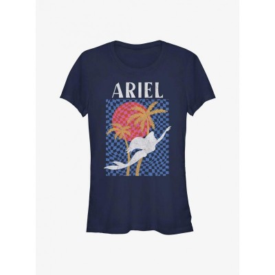 Disney Ariel Silhouette T-Shirt for Girls - Blue and Comfortable