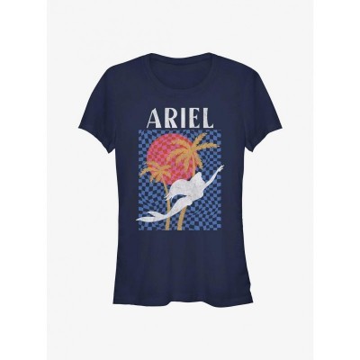 Disney Ariel Silhouette T-Shirt for Girls - Blue and Comfortable