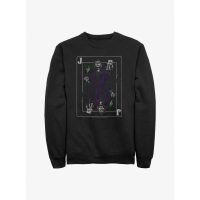 Batman Jokers Wild Men's Cotton Sweatshirt - Black
