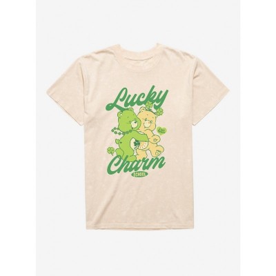 Care Bears Mineral Wash T-Shirt with Lucky Charm for Unisex