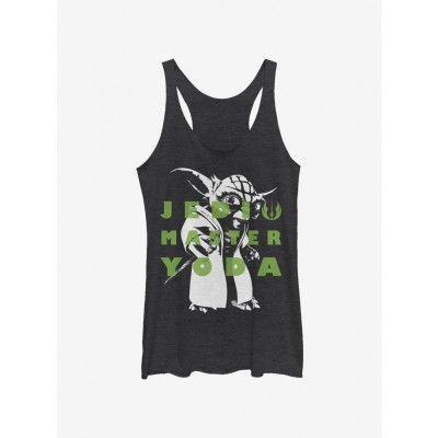 Star Wars Yoda Graphic Tee for Girls - Junior Sizes in Black
