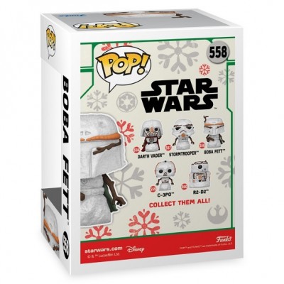 Boba Fett Snowman Funko Pop! Vinyl Collectible – Star Wars Holiday Edition