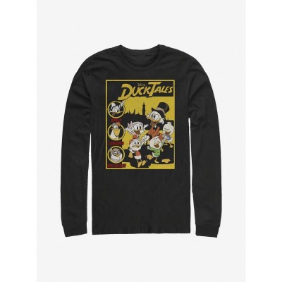 Disney Ducktales Long Sleeve T-Shirt - Black Men's