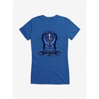 The Addams Family Morticia Blue Tee for Girls