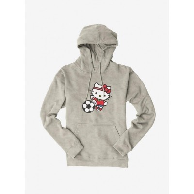 Hello Kitty Soccer Kick Unisex Hoodie - White