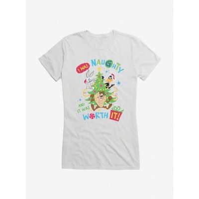 Looney Tunes Holiday Girls T-Shirt - I Was Naughty Edition